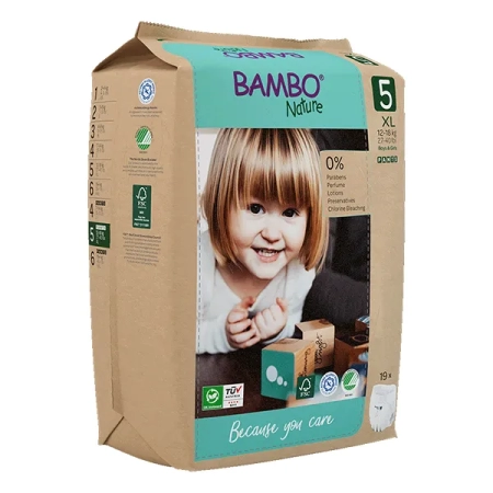 Πάνες Βρακάκι Bambo Nature Νo5 (12-18kg) Χάρτινη Συσκευασία